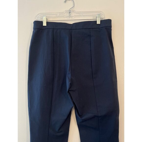 Everlane Side Zip Work Pant Navy High Rise Ankle Skinny Seamed Back Trouser‎ 12 - Picture 7 of 10